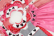 Smocked Mouse Ears Bishop Dress in Red!