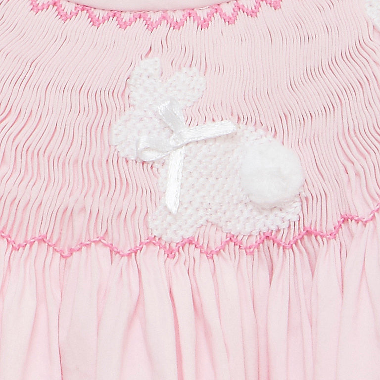 Pink Bunnies Smocked Dress main image 0