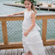 Tiered Ivory & lace Heirloom Dress