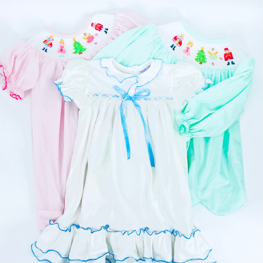 Nutcracker Christmas Smocked Dress 8 Nutcracker Christmas Smocked Dress 8