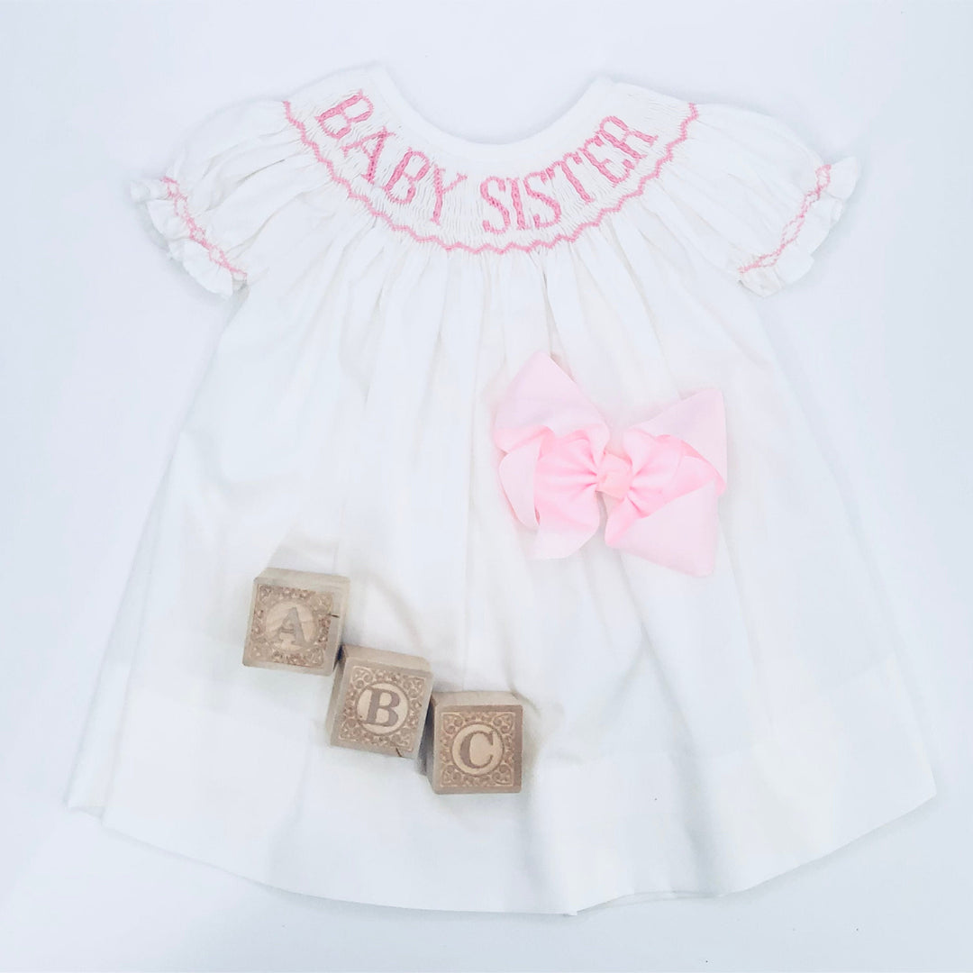 Baby Sister Bishop Dress – Pleats and Stitches