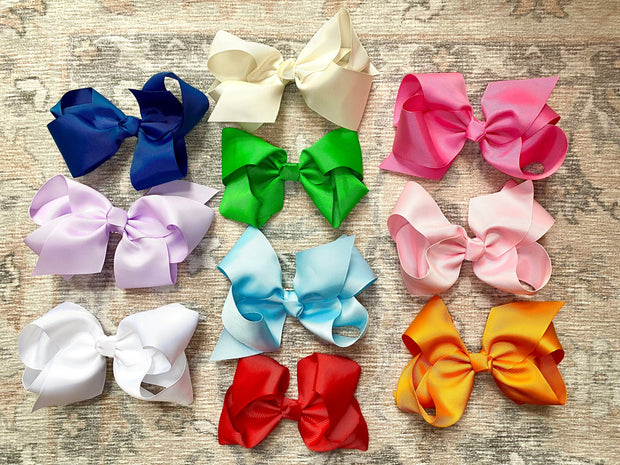 4 6 Inch Baby Girl Children Hairs Bow Boutique Grosgrain Ribbon