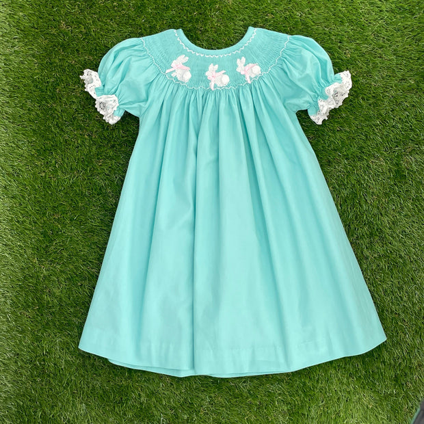 Mint Green Dress Mint Easter Dress Easter Bunny Smocked Dress In Mint Pleats And Stitches Mint Green Dress Mint Easter Dress Easter Bunny Smocked Dress In Mint Pleats And Stitches