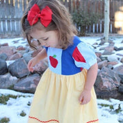 Embroidered Apple princess dress - inspired by Snow White