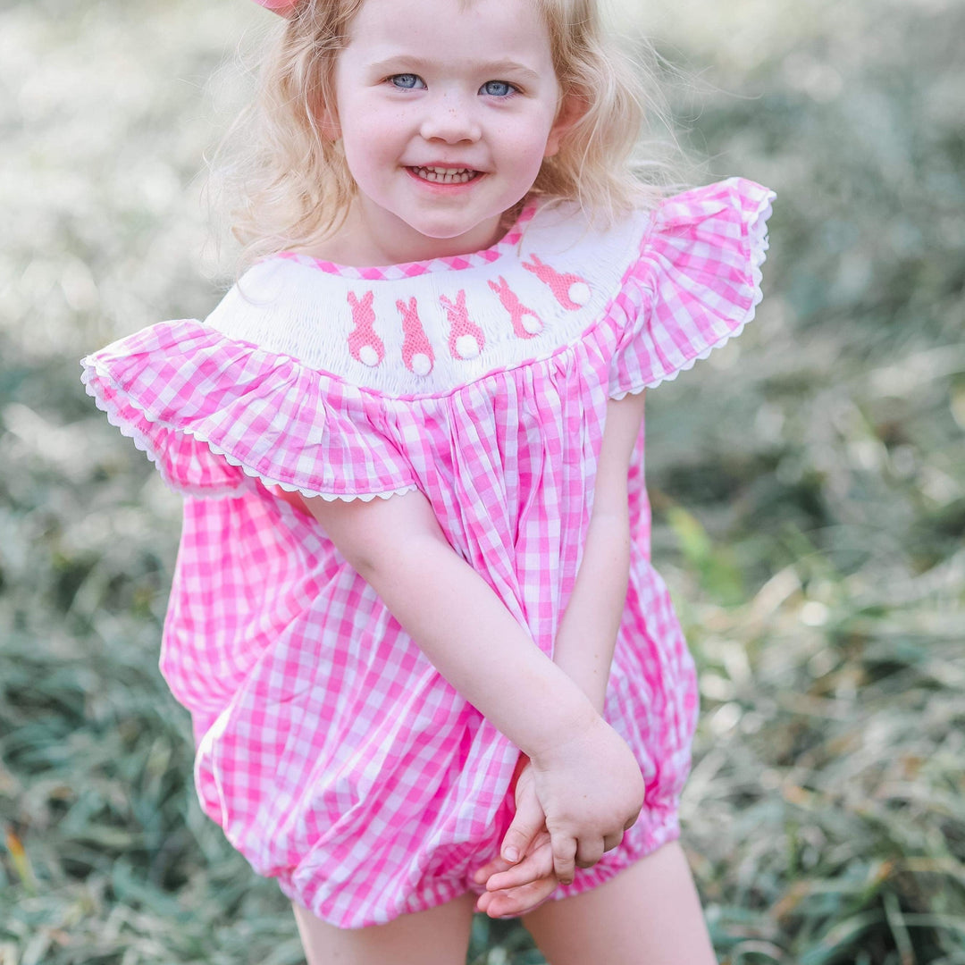 smocked easter dresses Chicks Blue Stripe Dress 2t trackable and insured Beautiful hand smocked pink Easter