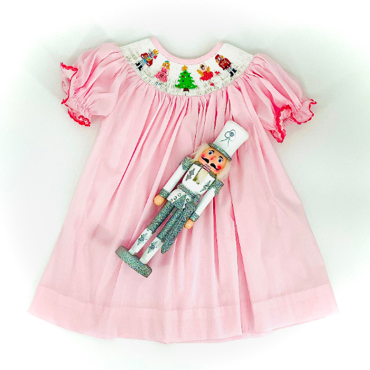 Nutcracker Christmas Smocked Dress 8 Nutcracker Christmas Smocked Dress 8