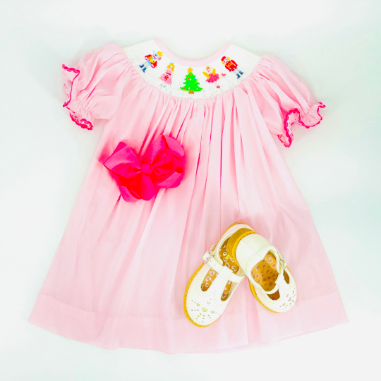 Nutcracker Christmas Smocked Dress 8 Nutcracker Christmas Smocked Dress 8